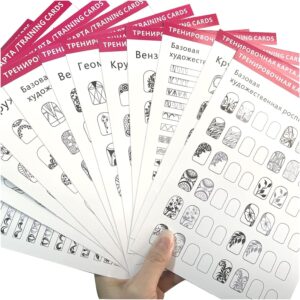 HOJAS PARA PRACTICA  NAIL ART X 12
