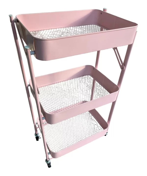 CARRITO METALICO TRES NIVELES PARA ARMAR