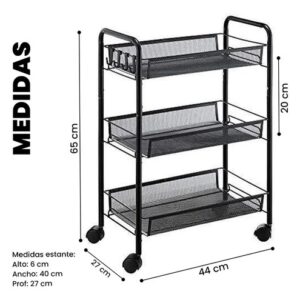 CARRITO 3 NIVELES 63*44*27