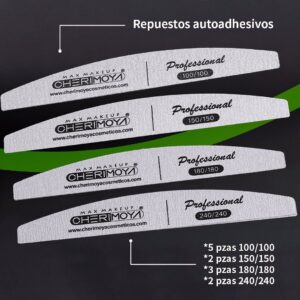 CHERIMOYA REPUESTO SET LIMAS AUTOADHESIVAS X 12