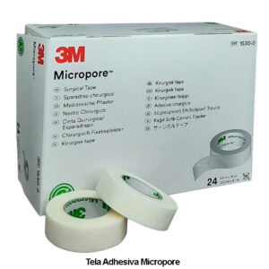 CINTA MICROPORE 3M FINA Y ANCHA HIPOALARGENICA MARCA PREMIUM