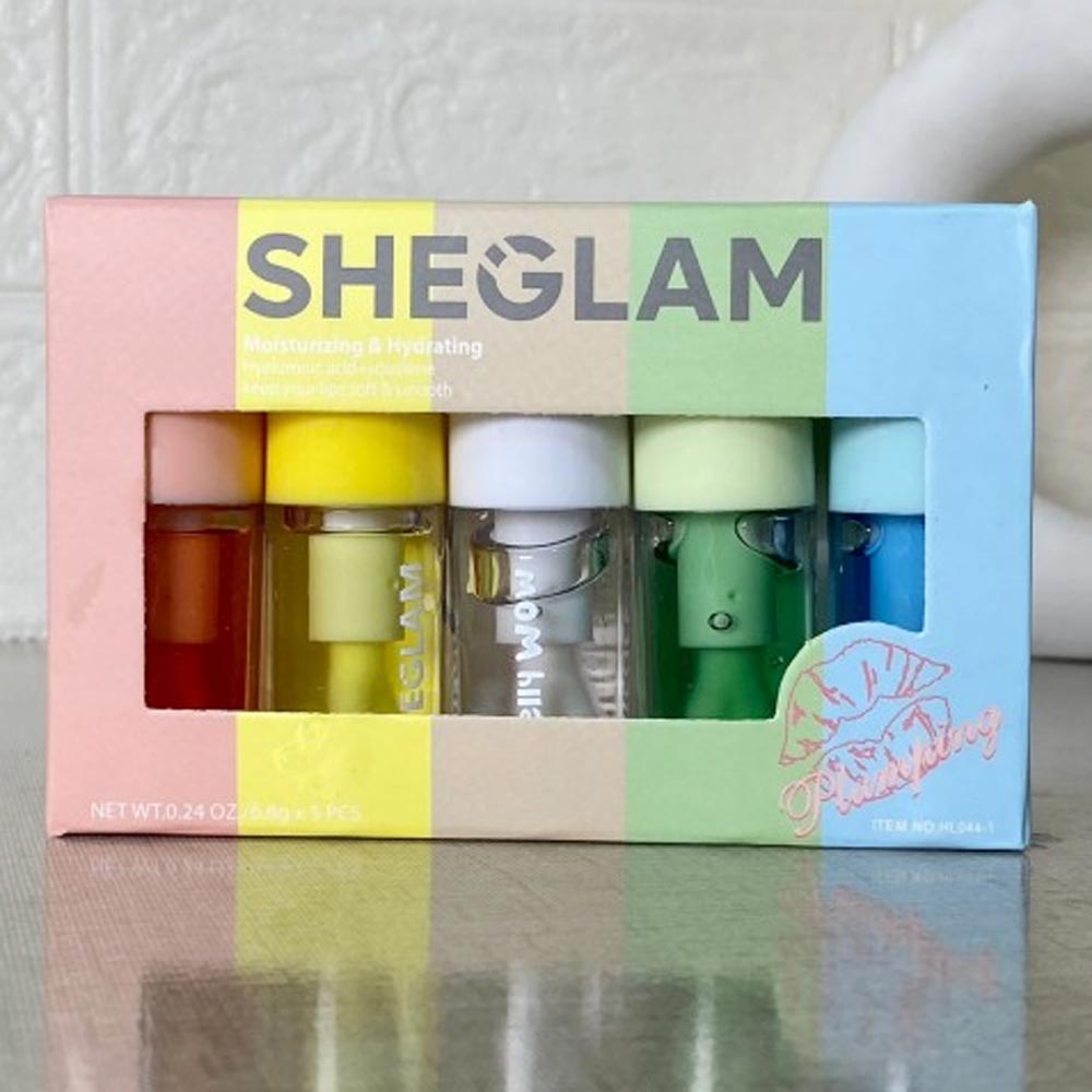 SHEGLAM SET BRILLOS LABIALES X 5