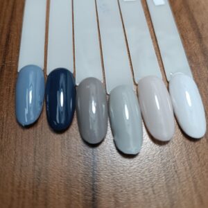 MIZO ESMALTE SEMI PERMANENTE TONOS AZULADOS Y GRISACEOS