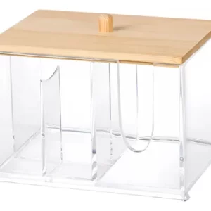 ORGANIZADOR MULTIUSO CON TAPA DE MADERA