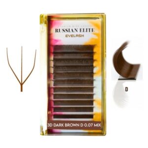 RUSSIAN W 3D CURVA D MIX( BROWN )