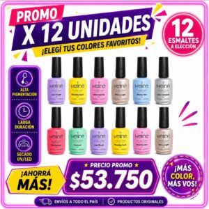 MELINE ESMALTES PROMO X12