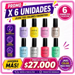 MELINE ESMALTES PROMO X6