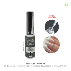 CHERIMOYA GEL ART POLISH SILVER 8 ML