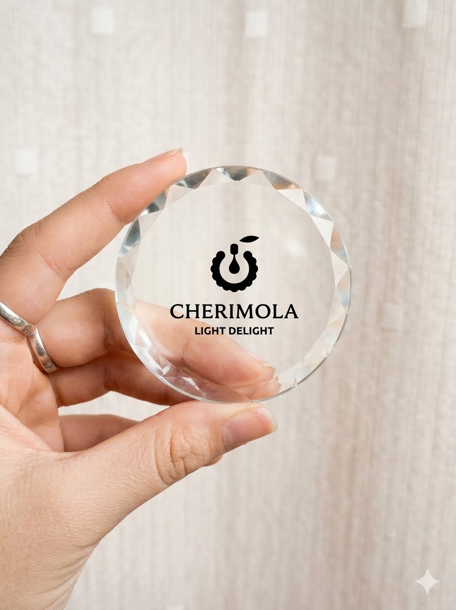 CHERIMOYA VIDRIO PORTA PEGAMENTO