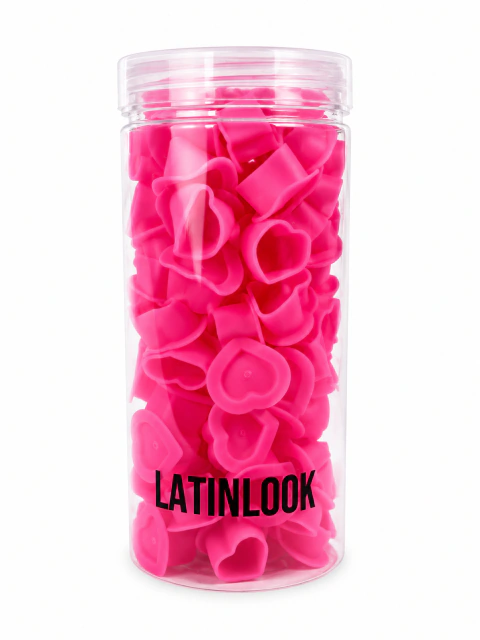 LATINLOOK CUPS CORAZON DE SILICONA EN TUBO X 100