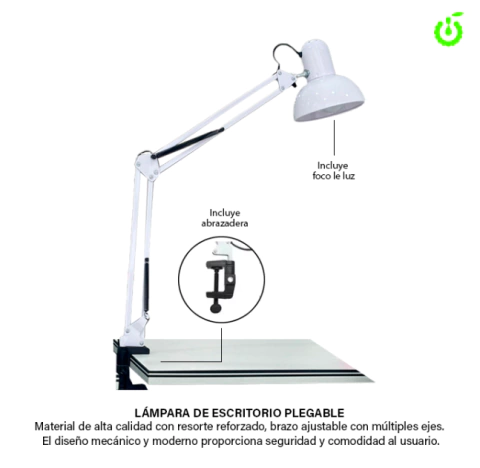 COLDROSE LAMPARA ARTICULADA DE ESCRITORIO